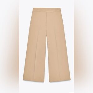 Zara Crop Tan Trousers